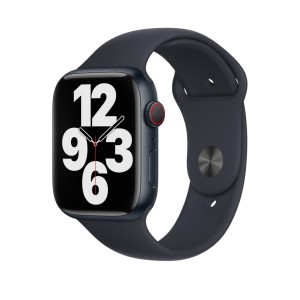 Apple Watch Series 7 45mm | GPS | Cassa in Alluminio Nero | Cinturino Nero